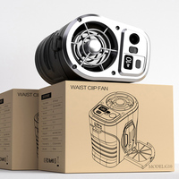 Mini ventilateur rafraîchissant portable à clip pour l'été, avec fonction power bank, pour le camping et les activités de plein air, ventilateur de ceinture à porter à la taille