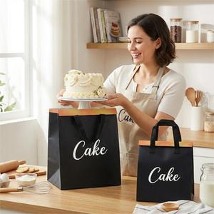 Bolsa Térmica Personalizada de Tela No Tejida para Panadería, Bolsa de Transporte con Aislamiento de Papel de Aluminio para Empacar Postres - Product Image 2