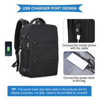 Sac à dos de voyage Sac à dos de randonnée Bagages de vol approuvés par la compagnie aérienne de grande capacité Sac à dos de voyage avec port USB