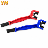 Brosse de nettoyage de chaîne de moto, brosse à double tête en U pour freins et engrenages profonds, à 3 faces, pour un nettoyage en profondeur de la cassette et des pignons