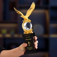 Trofeos de Golf Personalizados de Metal, Cristal, Resina, Aleación de Zinc y Aluminio, de Alta Precisión, Superficie Lisa, para Campeones de Competencia