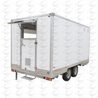 Chariot de supermarché vente populaire en aluminium, café mobile, bar à icecron fabriqué par la chine, célèbre usine de remorque alimentaire professionnelle