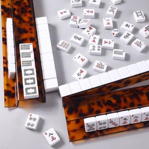 Premium Custom Clear Acrylic Modern Mahjong <b>Rack</b> 4-Piece Set with Pushers Eco-Friendly & Durable - Product Image 5