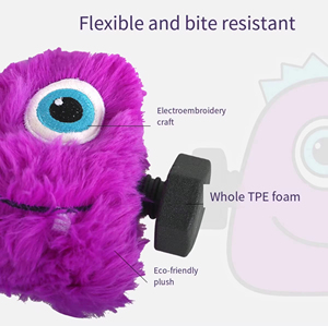 Nouvel Arrivage Jouet à Mâcher Interactif pour Animaux de Compagnie, en TPE Doux et Durable, Peluche Monstre en Mousse avec Son de Morsure pour le Divertissement des Animaux - Product Image 4