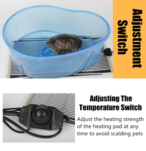 UK EU5-45Wテラリウム爬虫類ヒートマットクライミングペット暖房ウォームパッド調整可能な温度コントローラー電子部品 - Product Image 3