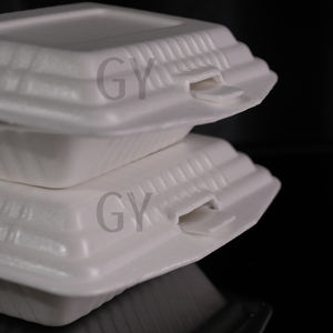 Boîte à trois compartiments, boîte rectangulaire, boîte pour le petit-déjeuner, boîte pour la restauration rapide, contenants alimentaires jetables en mousse, plateaux alimentaires en mousse, conteneur en mousse - Product Image 1