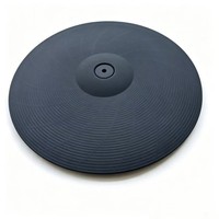 Electronic Drum Cymbals 16-inch Fully Covered Rubber Double-zone Cymbals Compatible with Roland Professional Blow Parts