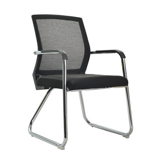 Chaise de bureau en maille, hauteur 85 cm, empilable, avec structure métallique, chaise de conférence - Product Image 3