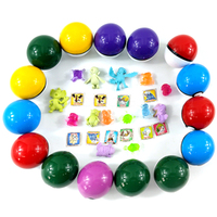 En gros Pas Cher En Plastique Dessin Animé Anime 45mm 47mm 50mm 65mm 70mm Mini Dessin Animé Gachapon Oeuf Boule Capsule Jouet Capsule Anglais