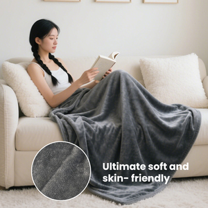 Miễn Phí Mẫu Tùy Chỉnh Mềm 100% Polyester San Hô Flannel Lông Cừu Du Lịch Chăn Nhiệt Chất Lượng Cao Ném Chăn Cho Mùa Đông - Product Image 4