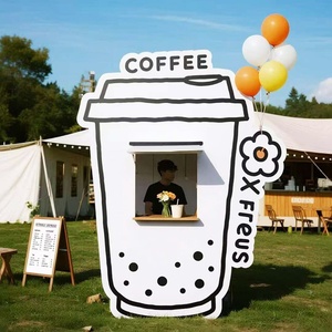 Chariot à café de style bus vintage, populaire sur les marchés et les campings, kiosque de <span class=keywords><strong>vente</strong></span> de café électrique multifonctionnel - Product Image 4