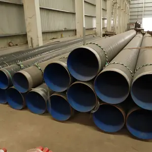 Tuyau en acier en spirale revêtu de plastique tuyau de vidange de climatisation tuyau d'eau chaudière tuyau en pvc résistant au feu