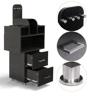 Station de salon pour <span class=keywords><strong>coiffeur</strong></span> <span class=keywords><strong>coiffeur</strong></span> chariot de rangement chariot de salon peu encombrant avec 4 supports de sèche-cheveux - Product Image 2
