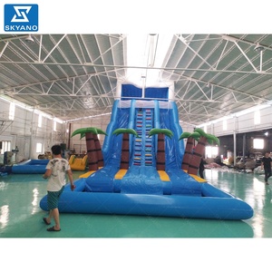 Grande glissière gonflable commerciale de château plein d'entrain de glissière de rebond de glissière d'eau pour la <span class=keywords><strong>piscine</strong></span> - Product Image 2