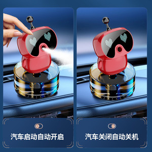 Ai Robot <b>Car</b> Aromatherapy Diffuser 50Ml Usb Powered With Automatic Start Stop For Vehicle Air Freshening - Product Image 3