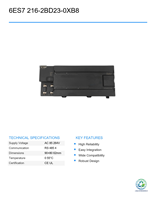 CPU 226 PLC Siemens 6ES7 216-2BD23-0XB8 Usado, Unidad Principal Inteligente para Control de Programación PLC en Automatización Industrial