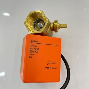 บอลวาล์วไฟฟ้า DN25 PN16 ทองเหลือง สำหรับควบคุมน้ำระบบทำความร้อนพื้นแบบโซลาร์ 220V วาล์วสองทางแบบสามสาย - Product Image 3
