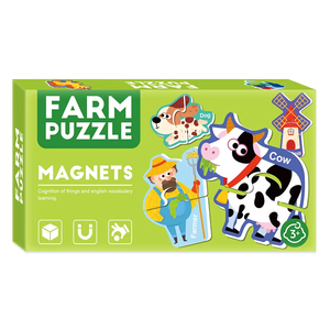 Pegatinas Magnéticas de Plástico, Gran Rompecabezas Cognitivo de Granja Feliz, Juguetes Educativos Tempranos - Product Image 5