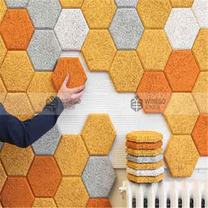 Resistente al fuego Estudio de lana de <span class=keywords><strong>madera</strong></span>/fibra acústico ABSORBER panel - Product Image 1