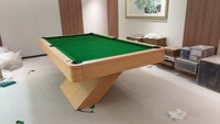 Nouvelle table de billard de luxe sur mesure, design professionnel moderne de haute qualité, 9 pieds, 8 pieds, design en ardoise, cuir, bois massif, table de billard 7 pieds