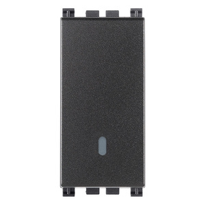 <b>Push</b> <b>Button</b> <b>Switch</b> 1P 10A Grey 4.1x2.8x5.3cm For Electrical Control - Product Image 1