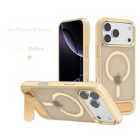 Étui de protection magnétique givré avec support diagonal pour iPhone 18 Pro Max, compatible avec les coques de téléphone iPhone 17, 16, 15, 14, 13