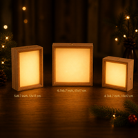 Cadre photo lumineux rechargeable avec plaque en verre vierge pour sublimation, transfert thermique, cadeau personnalisé, décoration intérieure