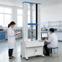 Heavy Duty High Accuracy Universal Testing Machine 50KN Dual Column Servo Motor Computer System Control 220V Metal Alloy
