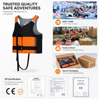 Gilet de flottabilité en néoprène 120-150N pour rafting en eaux vives, kayak, canyoning, usage commercial, ajustable