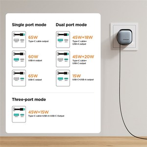 <span class=keywords><strong>Cargador</strong></span> <span class=keywords><strong>JOYROOM</strong></span> TCL02 de 65W con Cable USB-C Retráctil, Puerto USB Tipo-C, <span class=keywords><strong>Cargador</strong></span> de Pared con Enchufe Europeo - Product Image 4