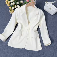Nouvelle Veste Élégante à Col Boutonné et Manches Longues pour Femme 2026 – Ensemble de Bureau Féminin en Gros