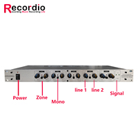 GAX-406 Compresseur Haute Performance Mono Zone Audio Systèmes Distributeur Amplificateur 2 En 4 Sorties XLR Pour L'étape