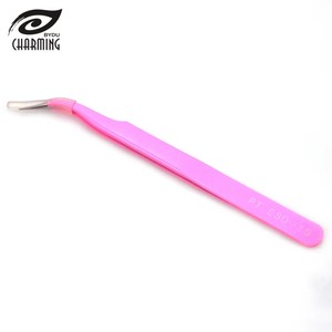 แหนบต่อขนตาปลายแหลมสแตนเลสคุณภาพดีราคาส่ง แหนบต่อขนตาแบบเฉียง - Product Image 2