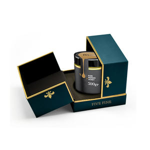 Caja <span class=keywords><strong>de</strong></span> Regalo <span class=keywords><strong>de</strong></span> Cartón Rígido con Logotipo Personalizado en Relieve y Laminado Mate para Envases <span class=keywords><strong>de</strong></span> <span class=keywords><strong>Miel</strong></span>, Bebidas Energéticas, Frascos <span class=keywords><strong>de</strong></span> Vidrio y Botellas - Product Image 2