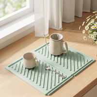 Nouvelle plaque de comptoir multifonctionnelle en silicone, isolante et drainante, pour la cuisine