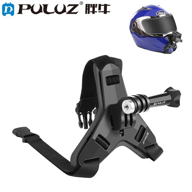 Puluz 5 in 1 Motorcycle Helmet Mount Chin Strap Accessory for Gopro Hero Video Shooting Action & Sports Camera Accessories