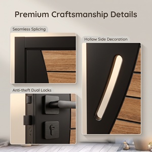 Portes de sécurité modernes en acier Sunzion, turques, anti-effraction, pour entrée principale commerciale extérieure - Product Image 6