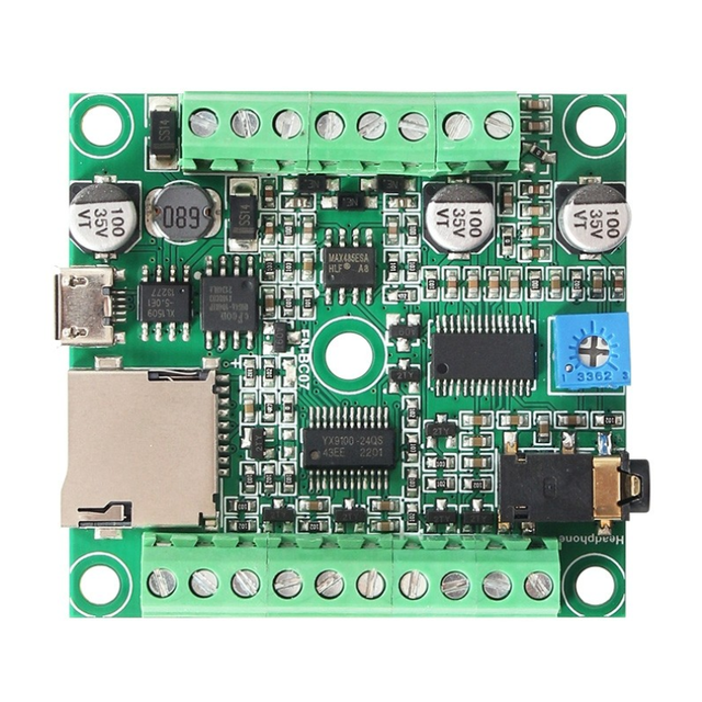 FN-BC07 7 Buttons Triggered MP3 Sound Module RS485 MP3 Player Sound Board for Industrial Control Fields