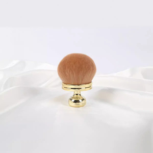 Pinceau à poudre bronzante de luxe à corps unique Pinceau à cosmétiques de haute qualité à manche doré Logo personnalisé Brochas Cosmetiquera - Product Image 2