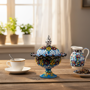 ตุรกีมือวาดชามน้ำตาลขนาดเล็ก - Product Image 3