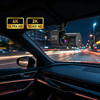 Caméra de tableau de bord universelle 4G LTE à double objectif, vision nocturne Starvis, protection de stationnement, enregistreur vidéo, caméra de tableau de bord avant et arrière, Dashcam 4K