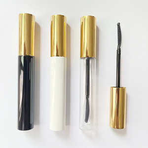 Mới tùy chỉnh Vàng nhôm nắp Mascara Ống container rỗng rõ ràng trắng đen chai nhựa mỹ phẩm bao bì container 9ml - Product Image 2