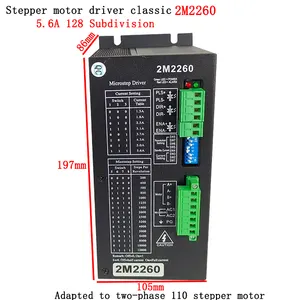 110 स्टेपर मोटर NEMA 43 स्टेपर मोटर नियंत्रक के लिए उच्च परिशुद्धता ड्राइवर 2M2260 AC स्टेपर मोटर ड्राइवर नियंत्रक