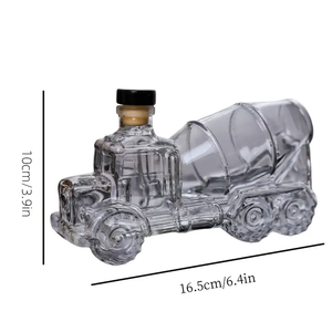 Bình rượu whisky thủy tinh kiểu dáng hiện đại hình dạng tùy chỉnh với LOGO, giá để rượu độc đáo thiết kế hình ô tô - Product Image 3