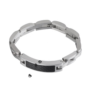 In Acciaio Inox Dio Benedica Memoriale Urna Braccialetto In fibra di Carbonio Cremazione Ceneri Ricordo Urna Braccialetto - Product Image 5