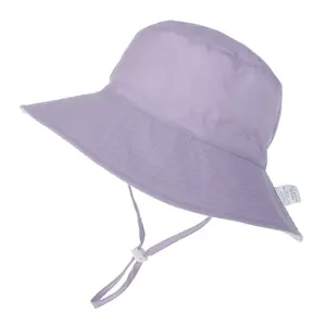 Rts chapéu unissex de alta qualidade, cor pura upf 50 + crianças ajustável, aba larga, proteção solar com corda