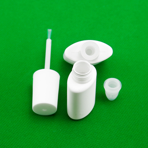 Botella de esmalte de uñas mate de 15ml con cepillo blanco, cuentagotas sin LDPE, CAÑO DE HDPE, industria de la belleza, botella de gasolina de plástico - Product Image 5