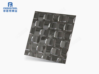 Nouveau produit 4x8 PVD couleur or estampillé feuille d'acier inoxydable pour panneau mural décoration de plafond