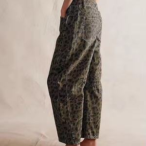 Jeans Anchos con Estampado de Leopardo, Estilo Hip-Hop, Personalizados, Tallas Grandes, Cintura Media, Corte Holgado, Nueva Llegada, Alta Calidad - Product Image 4