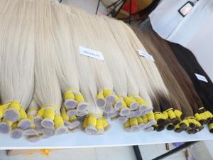 Extensiones de Cabello Humano Virgen de Lujo Vietnamita, Color 613, con Cutícula Alineada, Resistentes a la Caída, Súper Dobles y con Puntas Gruesas, las Más Vendidas - Product Image 4